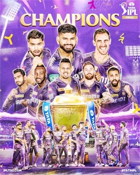 10 साल बाद KKR फिर बना IPL चैंपियन, सनराइजर्स हैदराबाद की शर्मनाक हार