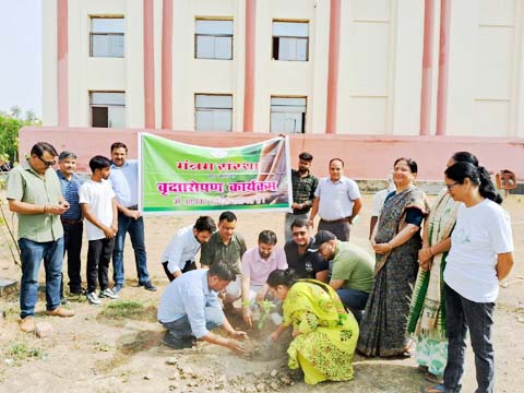 मंत्रम संस्था ने विश्व पर्यावरण दिवस 5 जून पर किया किया पौधारोपण