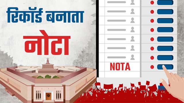 भारत की इंदौर लोकसभा सीट पर 2 लाख से ज्यादा वोटों के साथ NOTA का रिकॉर्ड