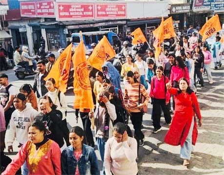 एबीवीपी ने राष्ट्रीय स्त्री शक्ति दिवस के रूप में मनायी रानी लक्ष्मीबाई जयंती, video