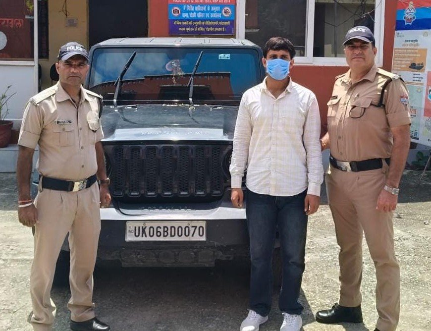 मोतीचूर फ्लाईओवर पर बस चालक को थार से कुचलने का प्रयास, आरोपी गिरफ्तार